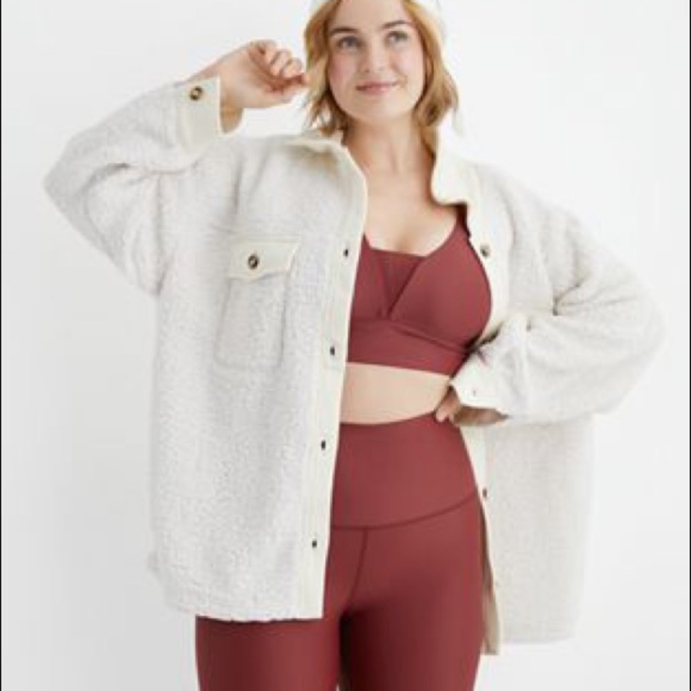 NWT Aerie Cloud Sherpa Jacket